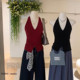 
Hot girl style v-neck suspender vest women's clothing 25 spring and summer Korean style versatile neck suspender top