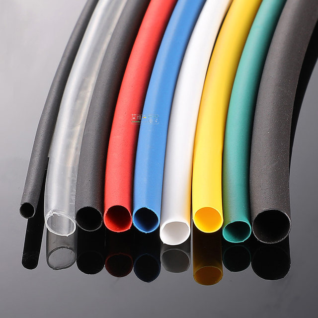 WOER wordless color heat shrink tube casing shrink tube environmentally friendly audio line insulation casing protection sold separately