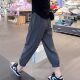 Large size elastic ice silk quick-drying harem pants for women in summer thin high-waisted slimming carrot pants loose casual nine-point pants