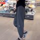 Large size elastic ice silk quick-drying harem pants for women in summer thin high-waisted slimming carrot pants loose casual nine-point pants
