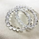 Natural 5A white crystal bracelet transparent beads Brazilian crystal bracelet genuine white crystal men and women support re-check
