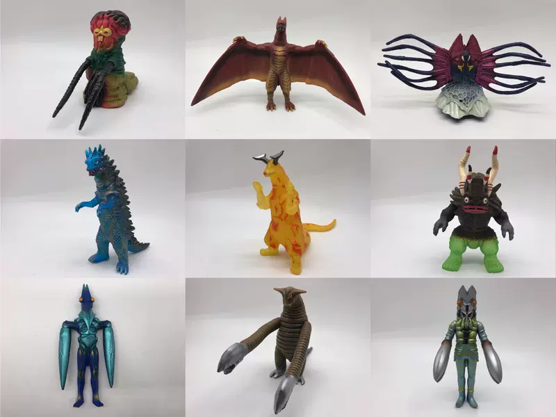 Bandai, Ultra, Ultraman Tiga, монстр из мягкой резины, минифигура