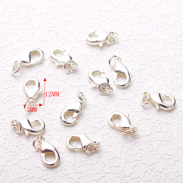 14K18K bag gold bead DIY accessories lobster buckle spring buckle bracelet necklace color-retaining connection buckle
