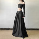 # SISJULY# Cold and fashionable it girl loose versatile skirt female dangling feeling big suits long skirt