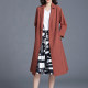 2025 spring and autumn fashion windbreaker for women mid-length new simple loose casual large size temperament waist-hugging jacket thin