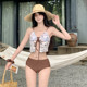 
Skirt-style split swimsuit three-piece conservative swimsuit for women conservative sexy hot girl hot spring bikini BIKINI
