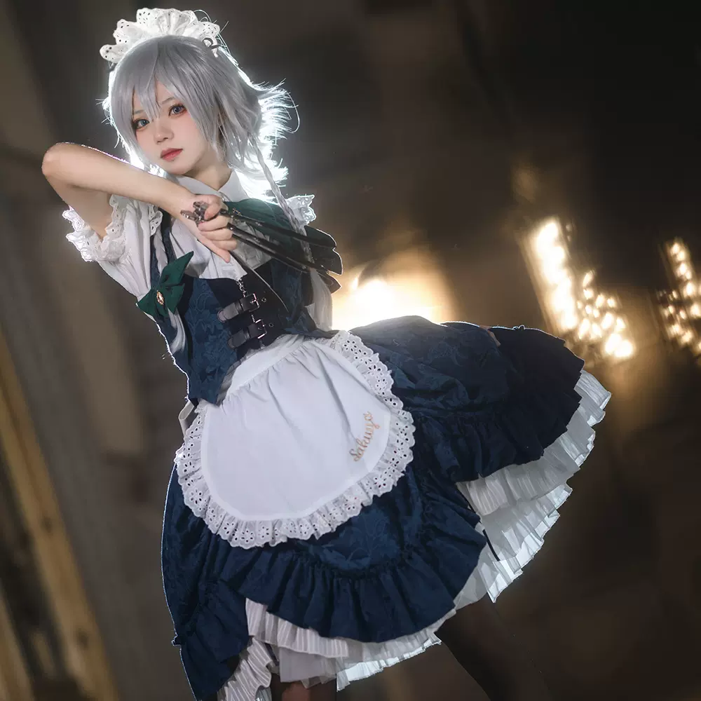 尾款】星雨魔法店原创东方Project二设十六夜咲夜cosplay女仆装- Taobao