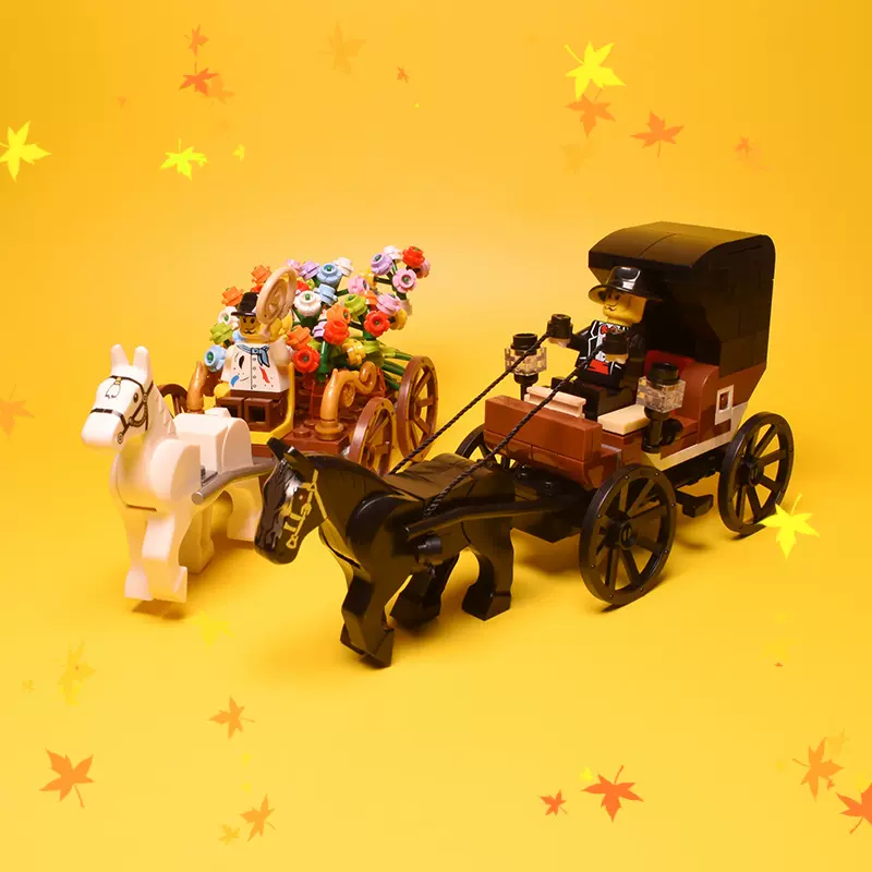 積夢堂jmtmoc歐洲中世紀賣花小販花農名媛貴族馬車集會廣場