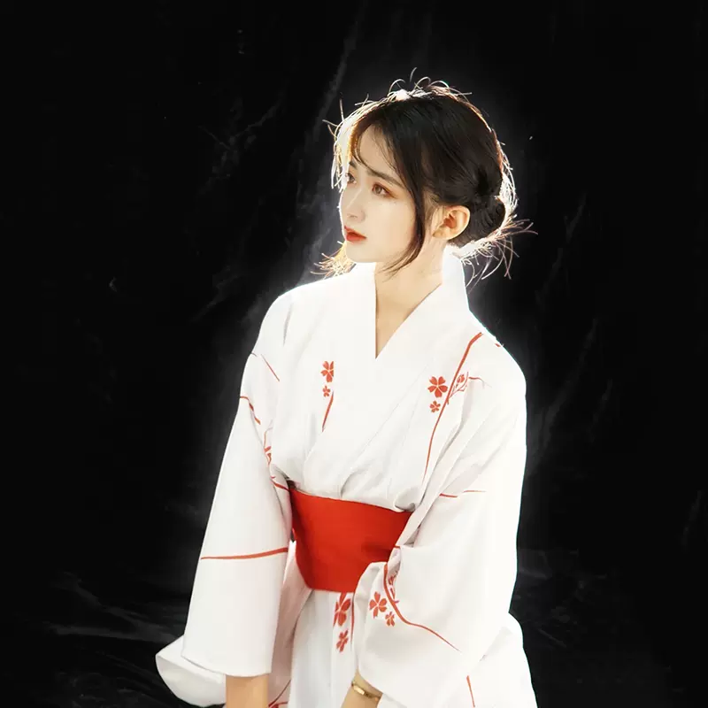 神明少女和风日系外套日系软妹数码印花和服女日式个人写真