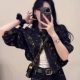 Retro floral printed denim jacket for women 2025 spring and autumn new design niche short temperament casual jacket