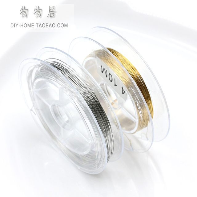 Fading stainless steel titanium steel soft wire semi-hard wire plating 18k real gold winding wire gold wire wire wire DIY accessories