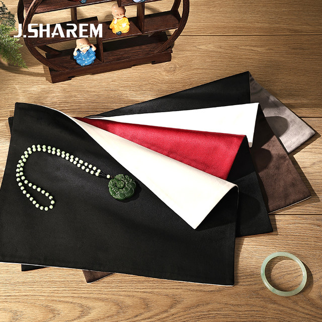 High-end jewelry display cloth jade jade jade sightseeing cloth cultural mat beaded jewelry counter jewelry velvet cloth mat