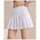 Large size sports short skirt for women in summer new high-waisted slim pleated skirt running fitness skirt pants skirt tennis skirt
