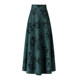 2024 Spring and Autumn New Printed Skirt for Women versatile high-waisted A-line Skirt Mid-length Thickened Slim Large Size Long Skirt
