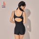 Three-size one-piece swimsuit for women in 2025 new hot flat angle professional competitive training swimsuit