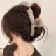 Plush large hairpin for the back of women's head, unique and beautiful hairpin, hairpin for autumn and winter hair, shark clip hairpin