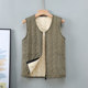 Middle-aged and elderly mothers autumn and winter clothes plus velvet and cotton vest small vest for women short thickened jacket vest cotton jacket
