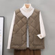 Middle-aged and elderly women's quilted vest jacket women's autumn and winter 2025 new mother's light and thin inner cotton vest vest
