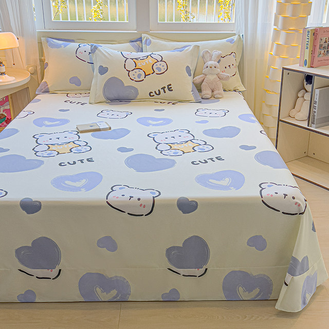 Class a maternal and infant grade pure cotton sheet single piece double large size 100 cotton quilt student dormitory single 1.2 meters