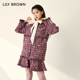 LILY BROWN autumn and winter style sweet high waist small fragrance style tweed short skirt LWFS234233
