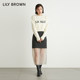 Lily Brown Autumn and Winter Sweet Straight Tube Gauze Skin Skin Skirt LWFS234160