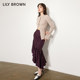 LILY BROWN autumn and winter style sweet high waist irregular slim fishtail skirt LWFS234098