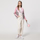 The same style of Matinusa pink printed zipper jacket in the mall is fashionable, casual and versatile, women's clothing