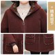 Mother's winter clothing, style, velvet and thickened cotton coat, middle-aged women's lamb velvet cotton-padded jacket, middle-aged and elderly autumn and winter warm coat