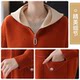 Yu Zhaolin middle-aged and elderly women's clothing 2025 new 50-year-old mother fashionable foreign style top casual knitted autumn jacket