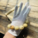 Ice silk breathable disc string play gloves suede deerskin polished dirt-removing patina hanging porcelain red sandalwood phoenix eye bodhi universal