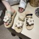 Flower sandals two wear casual home work summer sandals for women wearing Korean style trendy beach flat bottom