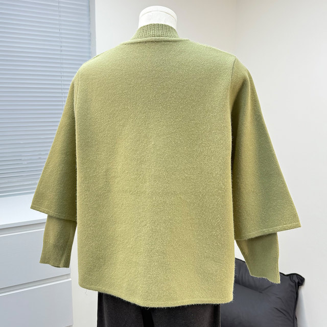 Mom's autumn suit middle-aged and elderly fashion women's loose top 2025 new autumn and winter sweater two-piece suit