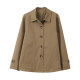 Women's Trench Coat Short Loose 2025 Spring and Autumn New Middle-aged Small Mom Casual Large Size Single Breasted Jacket