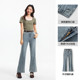 Senro denim women's nine-point pants 2025 summer new rosted bell-bottom pants fashionable 109325124001