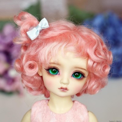 taobao agent BJD wig 6 points YOSD doll horse horsesham hair 5 color jw098 cute rolling braid SWDOLL