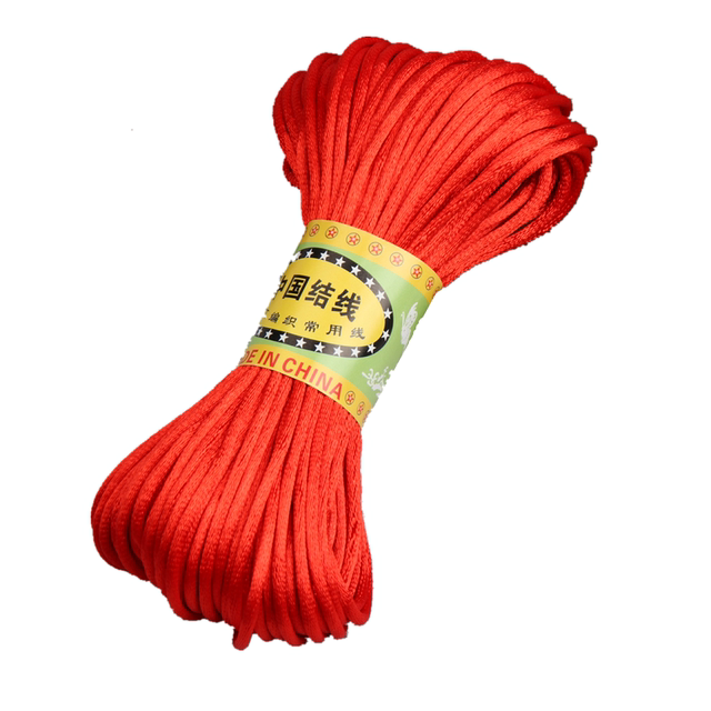 China Jiecal No. 5 No. 6 Bracelet Ben Benzi Children's Red Rope Weaving Line DIY Pendant Hanging Rope Slipper