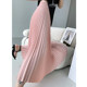 Xie Ugly High waist Slender pleated skirt Female spring and summer tide brand vertical velvet wrinkles A -line women's long skirt
