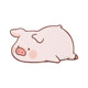 lulu canned pig co-branded lelei pig wireless mouse pad keyboard desk pad blind box extra large thickened waterproof
