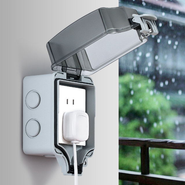 Waterproof socket, outdoor rainproof, outdoor sun prot…
