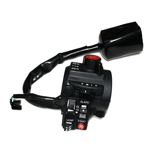 Motorcycle ignition device police car sound and light integrated control switch left and right special handle seat modification gate handle