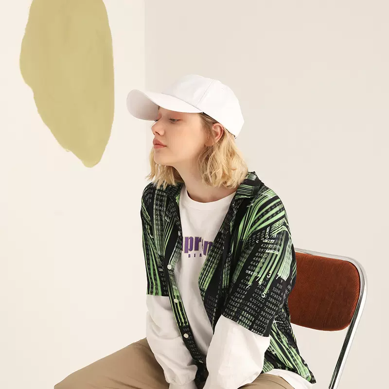 Ziyi帽子女韩版棒球帽男春夏白黑弯檐鸭舌帽休闲百