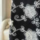 Black jacquard high-end fashion high-waisted skirt 2024 autumn and winter new women's printed commuter a-line short skirt trendy