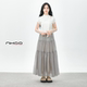 NHOO's graceful summer super versatile mermaid jewel fluffy cake skirt vacation skirt