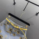 
Retro printed denim skirt for women in 2025 summer new versatile high-waisted slim hot girl A-line hip short skirt