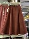 2023 autumn new retro versatile wick velvet draped skirt button decoration casual a-line umbrella skirt
