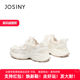 ZhuoShini 2025 summer new casual sports shoes for sponge dad genuine leather offline large-size dad shoes
