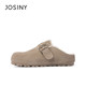 Zhuosini 2024 new winter style plus velvet thickened half slippers fashionable large-size snow boots winter slippers fur shoes autumn and winter
