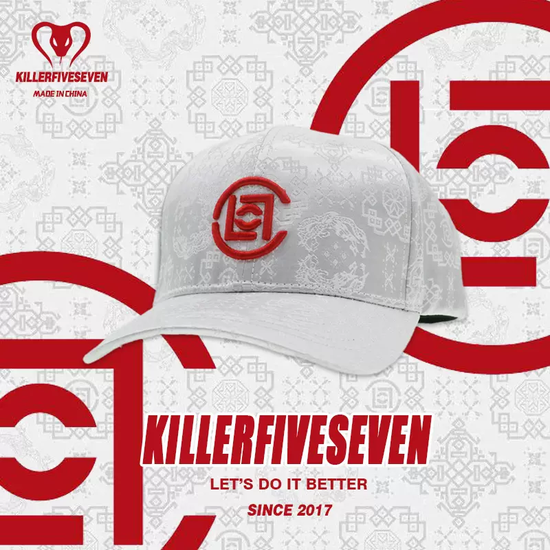 Kfs白丝绸联名帽子春夏遮阳大头围棒球帽白色百搭男女