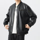 Weichen trendy brand plus size men's spring and autumn jacket for fat men with fattening and enlarged baseball collar for fat men loose and light jacket