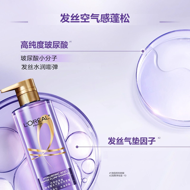 L'Oreal Hyaluronic Acid Shampoo and Conditioner Washing and Care Set